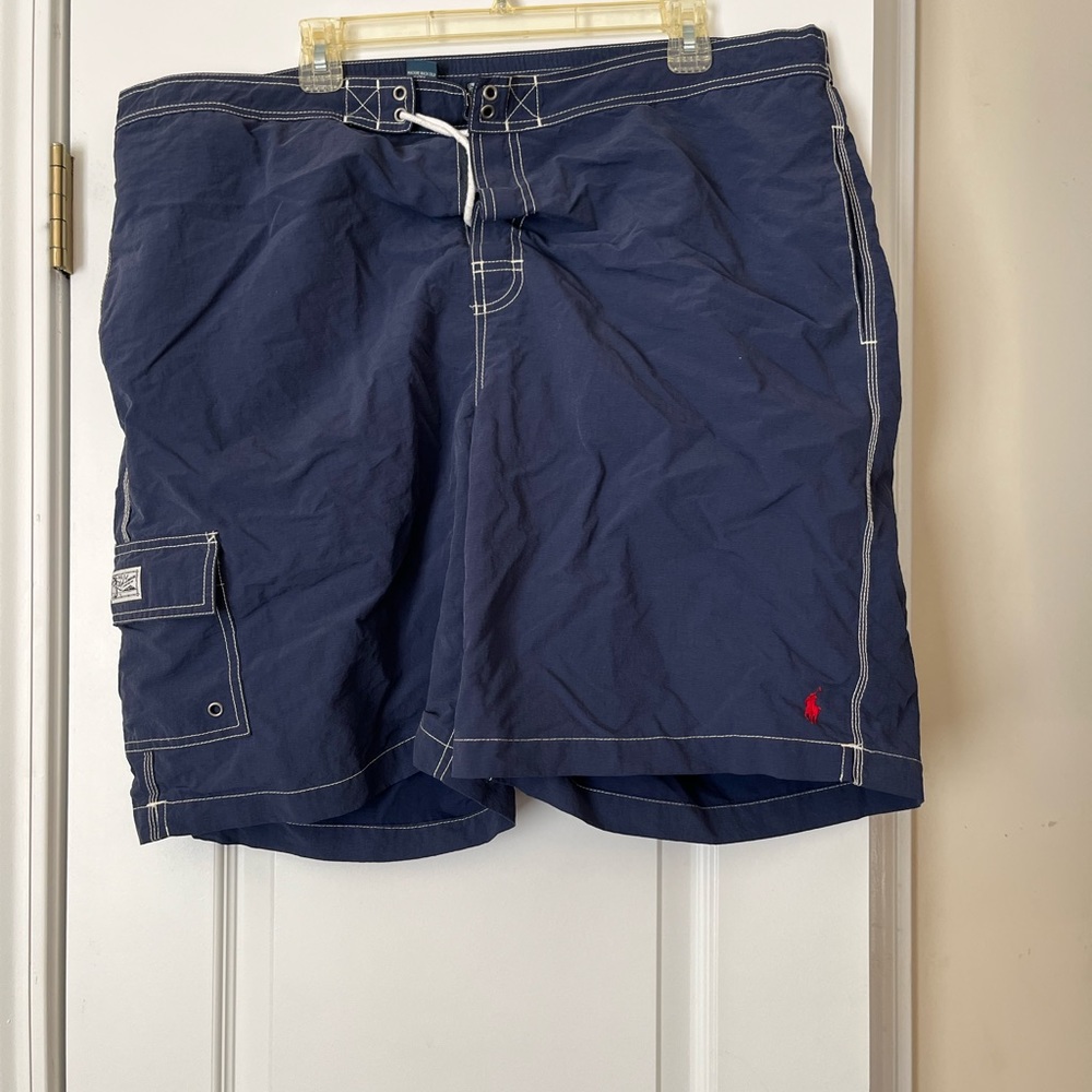 Gently used Polo by Ralph Lauren Blue XLT Blue swim trunks